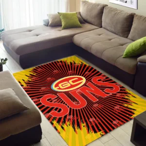 Gold Coast Suns AFL Rug AFL14121324207, Gift For Fan Gold Coast Suns