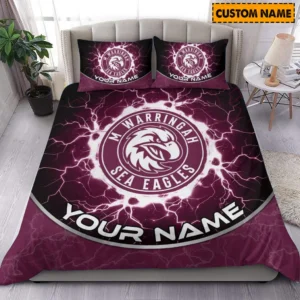 Manly Warringah Sea Eagles NRL Bedding Set NRL01121424007, Gift For Fan Manly Warringah Sea Eagles