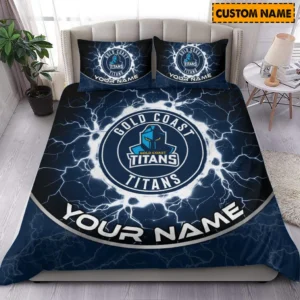 Gold Coast Titans NRL Bedding Set NRL01121424012, Gift For Fan Gold Coast Titans
