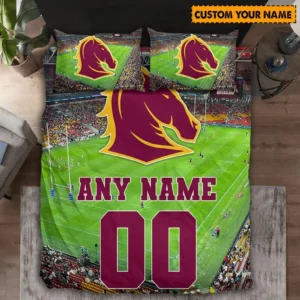 Brisbane Broncos NRL Bedding Set NRL01121424028, Gift For Fan Brisbane Broncos