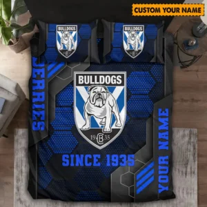 Canterbury-Bankstown Bulldogs NRL Bedding Set NRL01121424048, Gift For Fan Canterbury-Bankstown Bulldogs