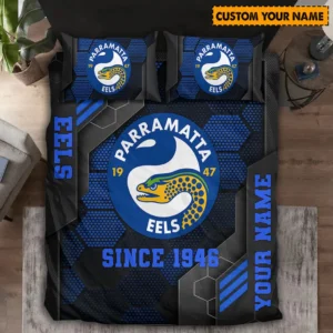 Parramatta Eels NRL Bedding Set NRL01121424050, Gift For Fan Parramatta Eels