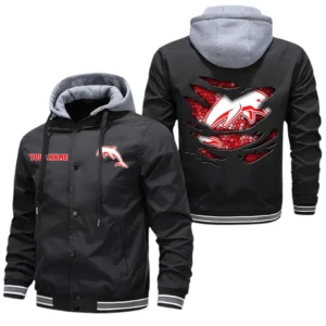 Redcliffe Dolphins NRL Hooded Winbreaker Jacket NRL01121424262, Gift For Fan Redcliffe Dolphins