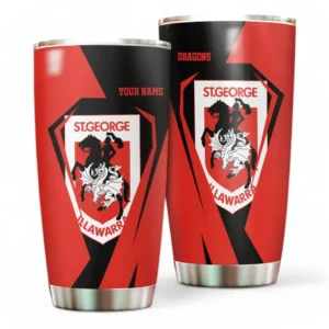 St George Illawarra Dragons NRL Tumbler 20oz NRL01121424314, Gift For Fan St George Illawarra Dragons