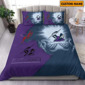 Melbourne Storm NRL Bedding Set NRL02121624004, Gift For Fan Melbourne Storm