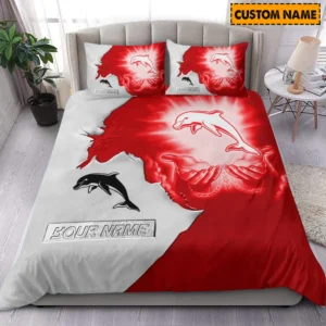 Redcliffe Dolphins NRL Bedding Set NRL02121624011, Gift For Fan Redcliffe Dolphins