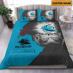 Cronulla Sharks NRL Bedding Set NRL02121624015, Gift For Fan Cronulla Sharks