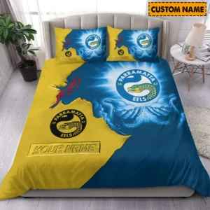 Parramatta Eels NRL Bedding Set NRL02121624016, Gift For Fan Parramatta Eels