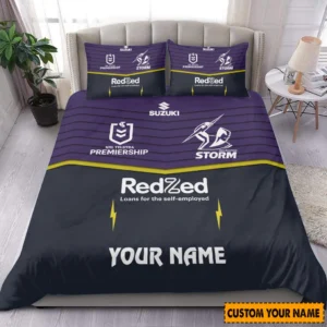Melbourne Storm NRL Bedding Set NRL02121624020, Gift For Fan Melbourne Storm