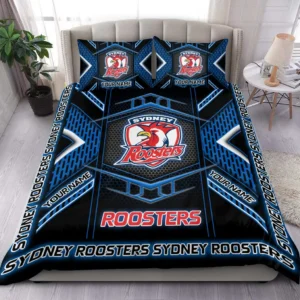 Sydney Roosters NRL Bedding Set NRL02121624037, Gift For Fan Sydney Roosters