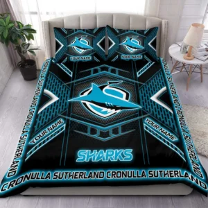 Cronulla Sharks NRL Bedding Set NRL02121624038, Gift For Fan Cronulla Sharks