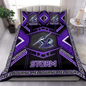 Melbourne Storm NRL Bedding Set NRL02121624043, Gift For Fan Melbourne Storm