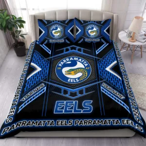 Parramatta Eels NRL Bedding Set NRL02121624045, Gift For Fan Parramatta Eels