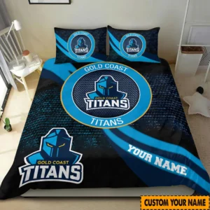 Gold Coast Titans NRL Bedding Set NRL02121624065, Gift For Fan Gold Coast Titans