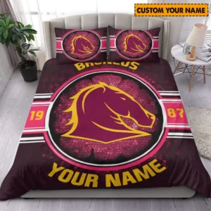 Brisbane Broncos NRL Bedding Set NRL02121624082, Gift For Fan Brisbane Broncos