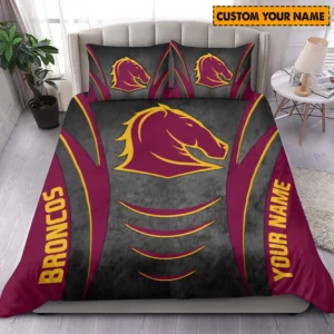 Brisbane Broncos NRL Bedding Set NRL02121624101, Gift For Fan Brisbane Broncos