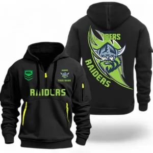 Canberra Raiders NRL Hoodie Half Zipper NRL02121624251, Gift For Fan Canberra Raiders