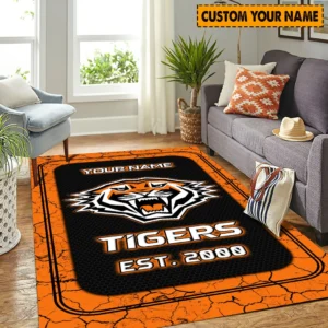 Wests Tigers NRL Rug NRL02121624307, Gift For Fan Wests Tigers