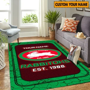 South Sydney Rabbitohs NRL Rug NRL02121624315, Gift For Fan South Sydney Rabbitohs