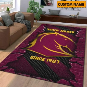 Brisbane Broncos NRL Rug NRL02121624323, Gift For Fan Brisbane Broncos