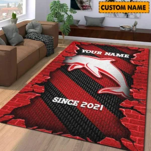 Redcliffe Dolphins NRL Rug NRL02121624332, Gift For Fan Redcliffe Dolphins