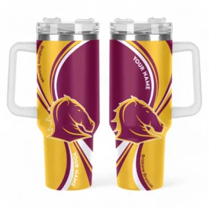 Brisbane Broncos NRL Tumbler 40oz NRL02121624565, Gift For Fan Brisbane Broncos