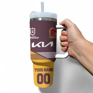 Brisbane Broncos NRL Tumbler 40oz NRL02121624572, Gift For Fan Brisbane Broncos
