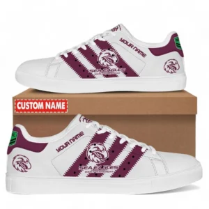 Manly Warringah Sea Eagles NRL Skate Shoes NRL02121624645, Gift For Fan Manly Warringah Sea Eagles