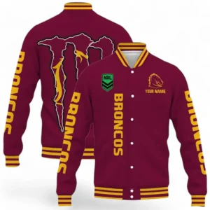 Brisbane Broncos NRL Baseball Jacket NRL02121624700, Gift For Fan Brisbane Broncos
