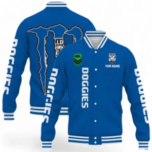 Canterbury-Bankstown Bulldogs NRL Baseball Jacket NRL02121624702, Gift For Fan Canterbury-Bankstown Bulldogs
