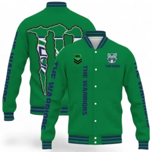 New Zealand Warriors NRL Baseball Jacket NRL02121624707, Gift For Fan New Zealand Warriors