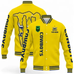 North Queensland Cowboys NRL Baseball Jacket NRL02121624709, Gift For Fan North Queensland Cowboys