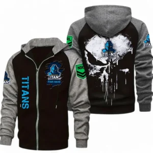 Gold Coast Titans NRL Zipper Hoodie NRL05122024054, Gift For Fan Gold Coast Titans