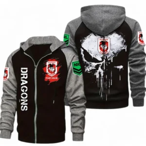 St George Illawarra Dragons NRL Zipper Hoodie NRL05122024064, Gift For Fan St George Illawarra Dragons