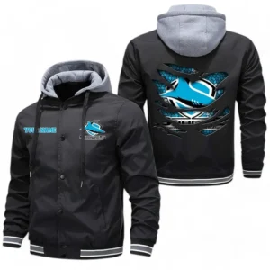 Cronulla Sharks NRL Hooded Windbreaker Jacket NRL07121724003, Gift For Fan Cronulla Sharks