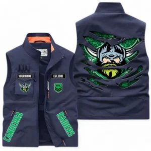 Canberra Raiders NRL Outdoor Sleeveless Vest NRL07121724021, Gift For Fan Canberra Raiders