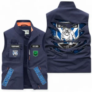 Canterbury-Bankstown Bulldogs NRL Outdoor Sleeveless Vest NRL07121724022, Gift For Fan Canterbury-Bankstown Bulldogs
