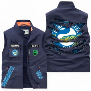 Parramatta Eels NRL Outdoor Sleeveless Vest NRL07121724030, Gift For Fan Parramatta Eels