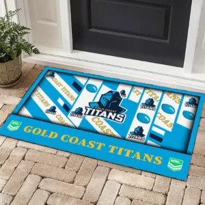 Gold Coast Titans NRL Doormat NRL08122124304, Gift For Fan Gold Coast Titans