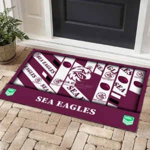 Manly Warringah Sea Eagles NRL Doormat NRL08122124305, Gift For Fan Manly Warringah Sea Eagles