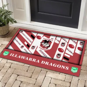 St George Illawarra Dragons NRL Doormat NRL08122124314, Gift For Fan St George Illawarra Dragons