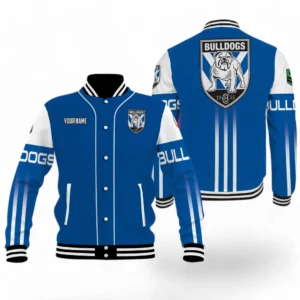 Canterbury-Bankstown Bulldogs NRL Baseball Jacket NRL08122124603, Gift For Fan Canterbury-Bankstown Bulldogs
