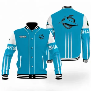 Cronulla Sharks NRL Baseball Jacket NRL08122124604, Gift For Fan Cronulla Sharks