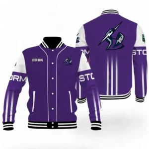 Melbourne Storm NRL Baseball Jacket NRL08122124607, Gift For Fan Melbourne Storm