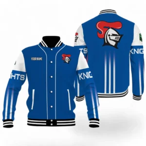Newcastle Knights NRL Baseball Jacket NRL08122124609, Gift For Fan Newcastle Knights