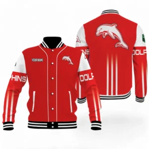 Redcliffe Dolphins NRL Baseball Jacket NRL08122124613, Gift For Fan Redcliffe Dolphins