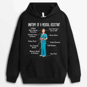 Anatomy Of A Medical Assistant Hoodie - Black