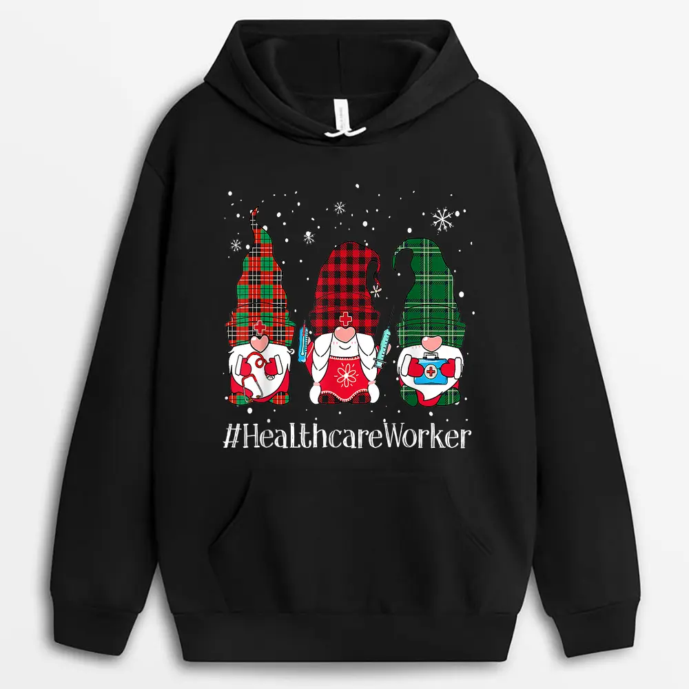buffalo-plaid-gnome-healthcare-worker-nurse-christmas-pajama.webp