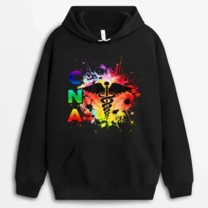CNA Funny Nursing Gift Hoodie - Black