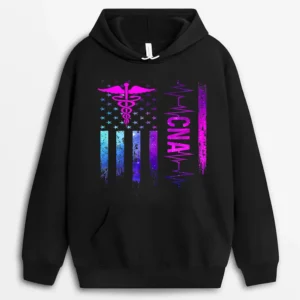 CNA Job Certified Nursing Assistant Hoodie - Black